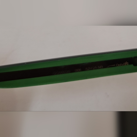 Gucci Men's Sunglasses Black Green Polarized Rectangle GG0003S 52mm 52-21-145 - Picture 5 of 16